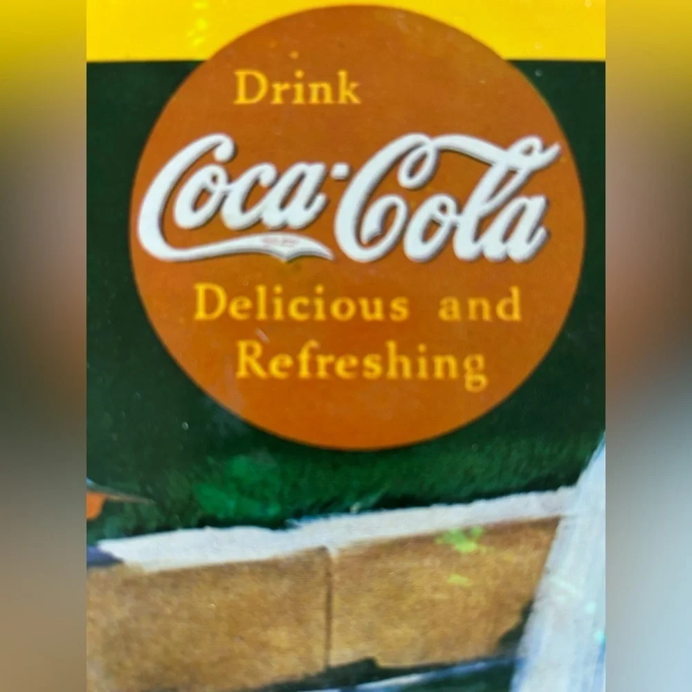 Coca-Cola Red and Yellow Serving Tray